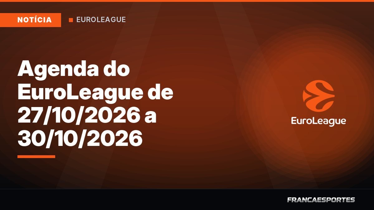 Capa: Agenda do EuroLeague de 27/10/2026 a 30/10/2026