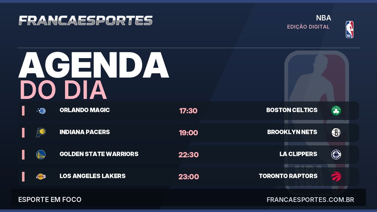 Capa da agenda com 4 jogos