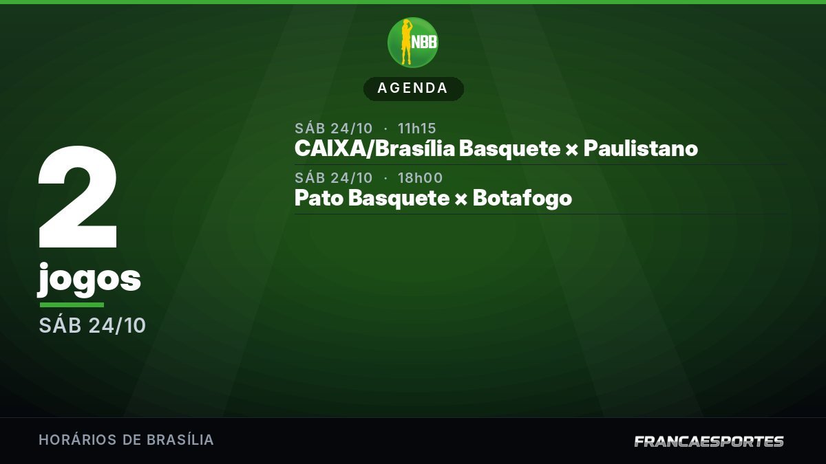 Capa da agenda com 2 jogos