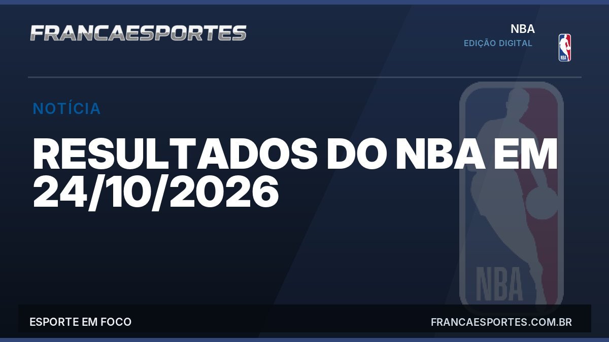 Resultados do NBA em 24/10/2026